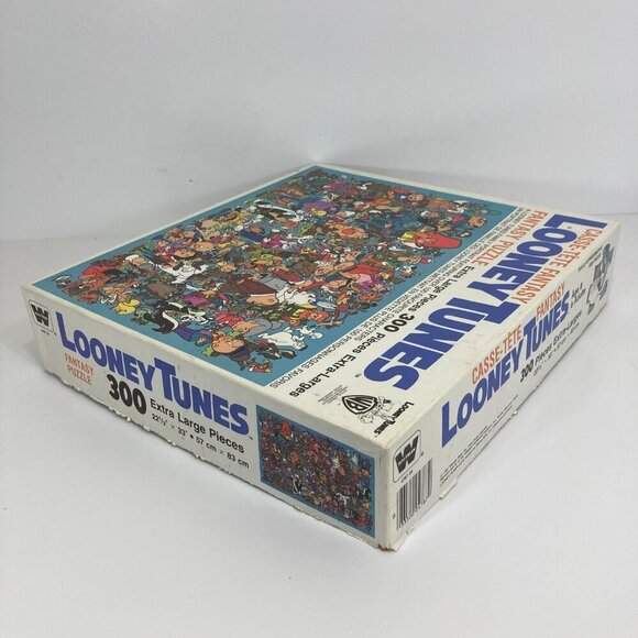 VTG 1981 Looney Tunes Fantasy Puzzle 300 Extra Large Pieces by Whitman COMPLETE - Picture 6 of 6